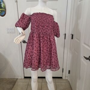 Betsey Johnson Floral Off-Shoulder